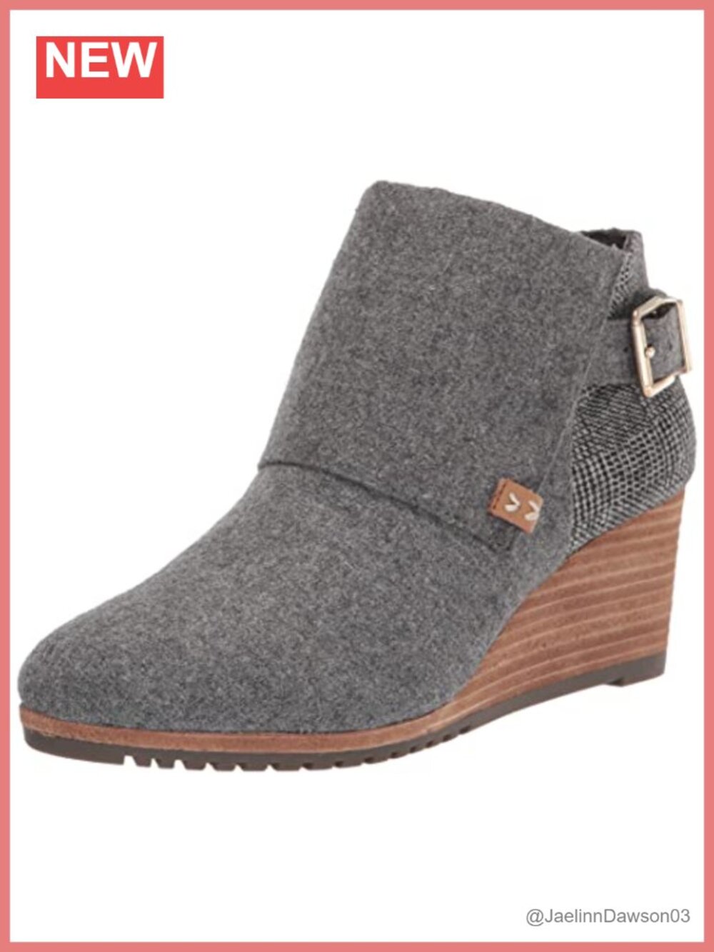 Dr. Scholl's Women's Create Ankle Wedge Bootie with Side Zip and Buckle -
